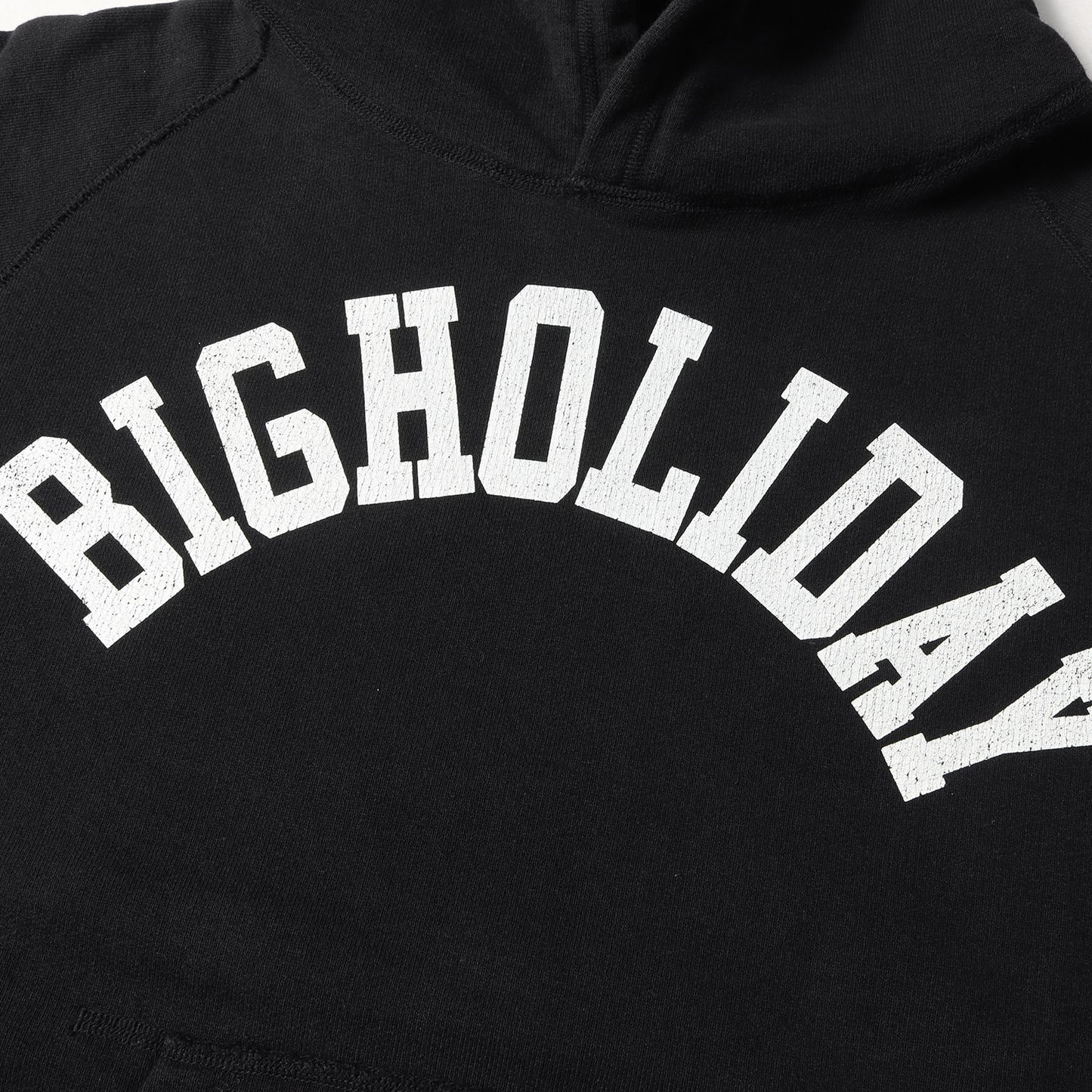 本店限定 ダメージ加工 BIGHOLIDAY スウェットパーカー