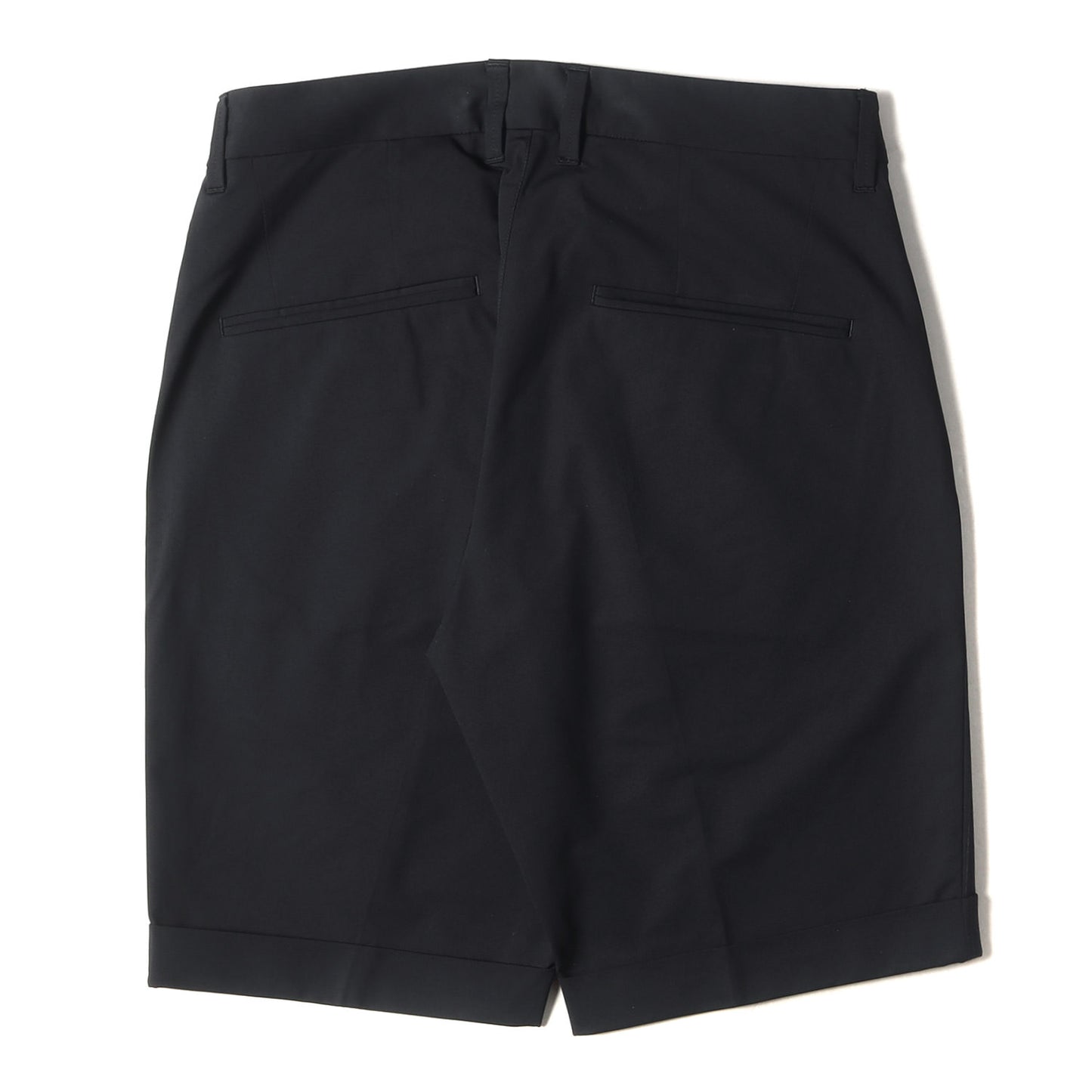 21SS ピンストライプ コンビ 1タック ストレッチ スラックス ショーツ(COMFY COMBI SHORTS)