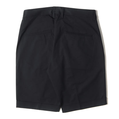 21SS ピンストライプ コンビ 1タック ストレッチ スラックス ショーツ(COMFY COMBI SHORTS)