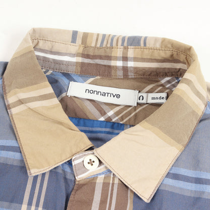 19SS マドラスチェック ロング 半袖 シャツ(HUNTER LONG SHIRT S/S R/P MADRAS PLAID / NN-S3524)
