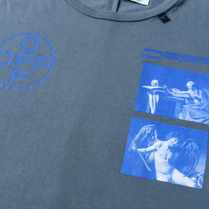 19AW ヴィンテージ加工 絵画グラフィック オーバーサイズ Tシャツ(HARDCORE CARAV S/S OVER T-SHIRT)