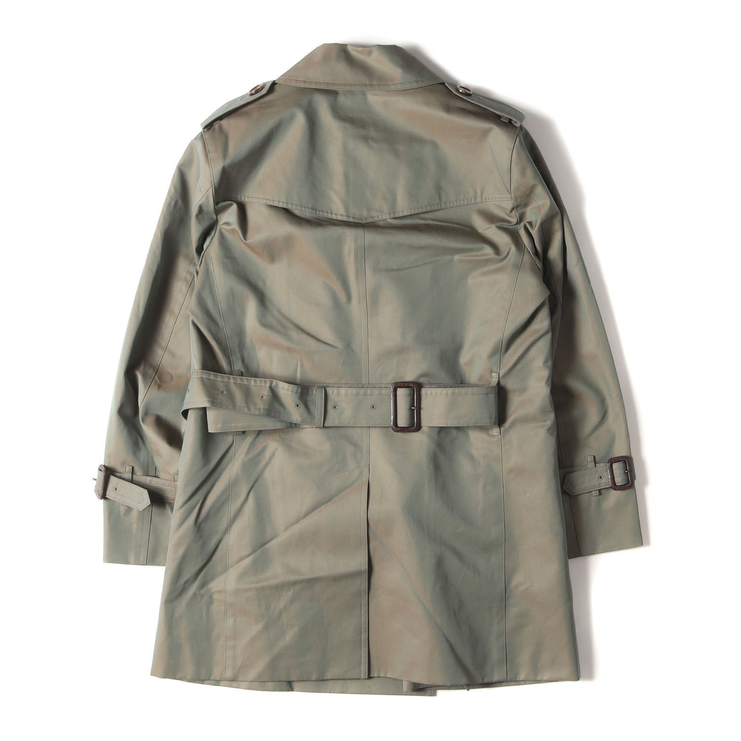 17AW MKレーベル ネイティブ柄ライナー付き 玉虫カラー ツイル トレンチコート