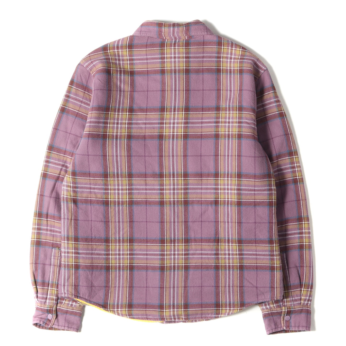 18AW パイルライニング チェック フランネルシャツ(Pile Lined Plaid Flannel Shirt)