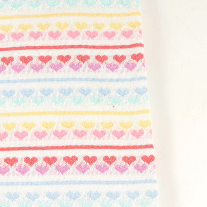 22SS ハート ボーダー ジャガード ヘビー Tシャツ(Hearts Jacquard S/S Top)