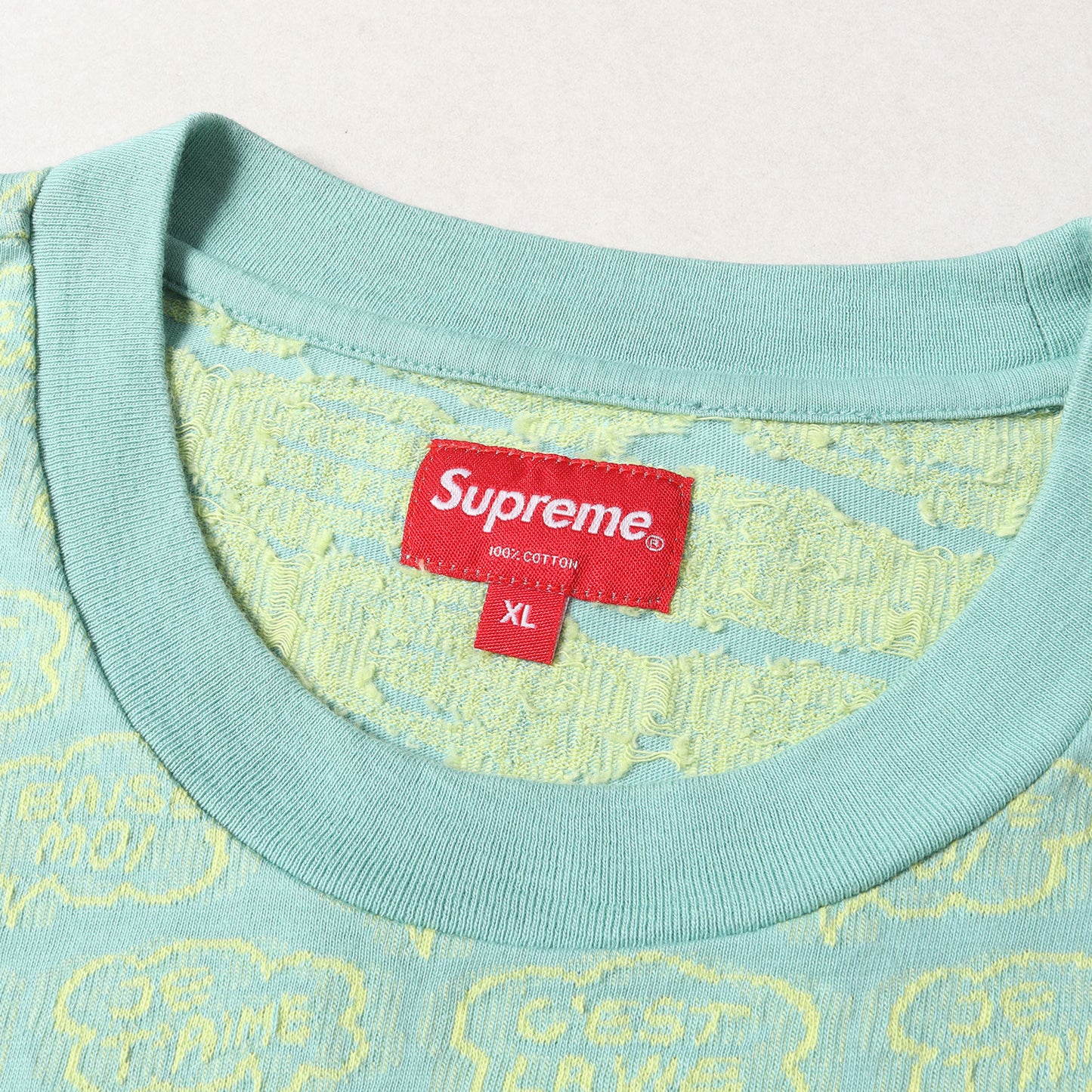 22SS ジャガード 総柄 Tシャツ(Word Bubble Jacquard S/S Top)