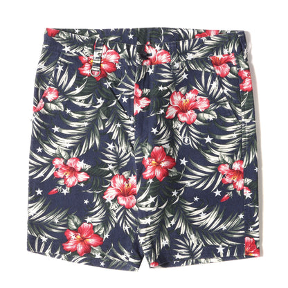 スター&フラワー柄 コットン ショーツ(STAR FLOWER SHORT PANT)
