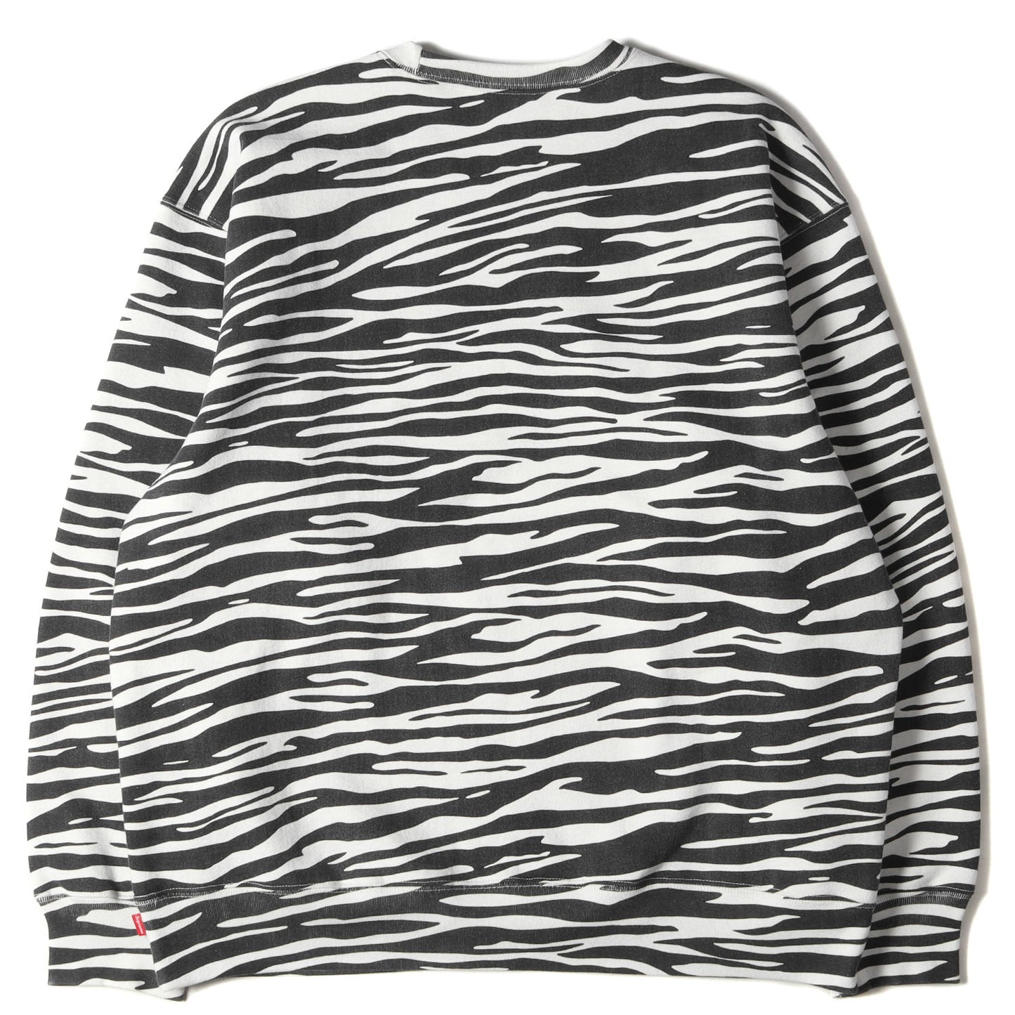 22AW ゼブラ柄 BOXロゴ クルーネック スウェット(Box Logo Crewneck)