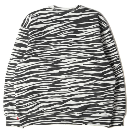 22AW ゼブラ柄 BOXロゴ クルーネック スウェット(Box Logo Crewneck)