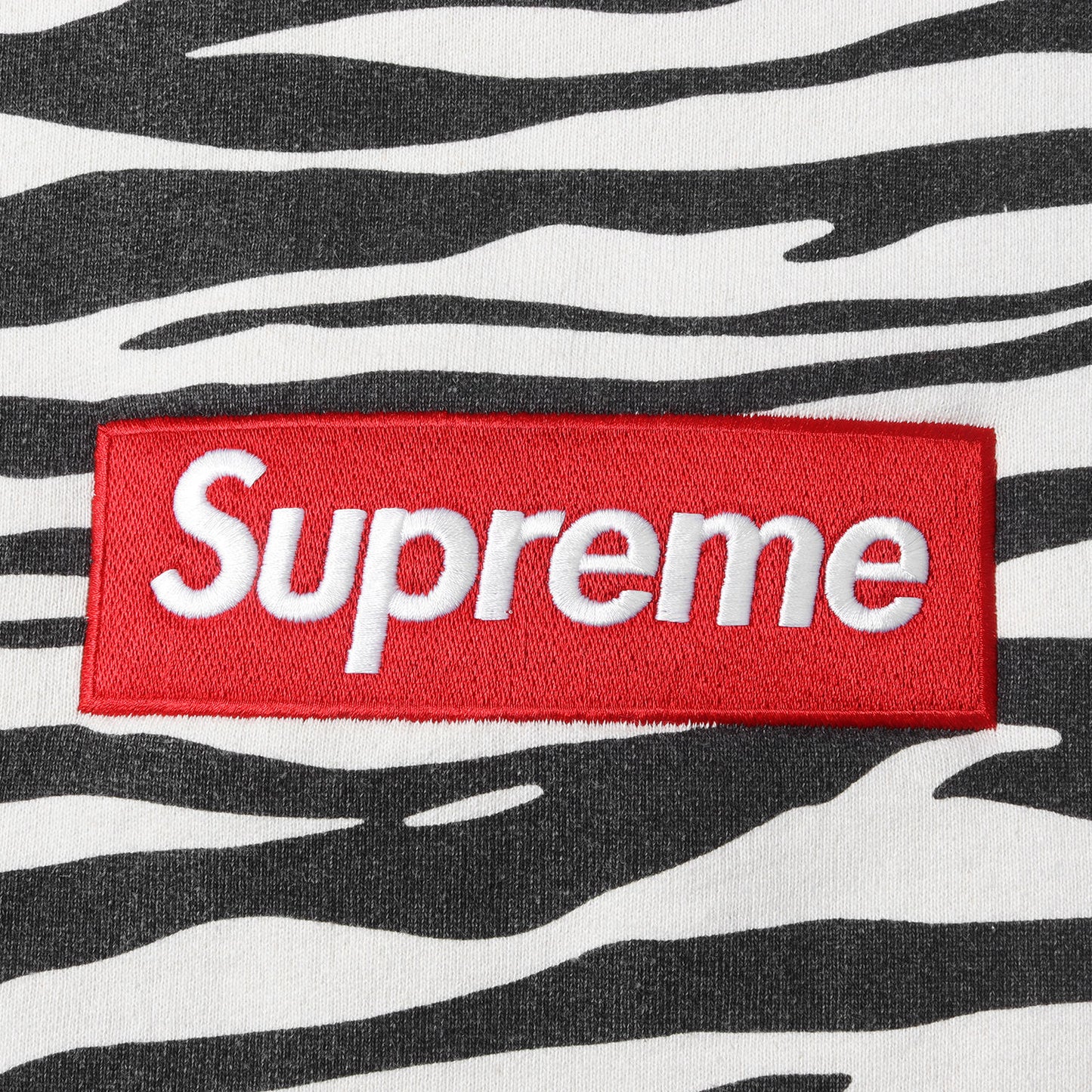 22AW ゼブラ柄 BOXロゴ クルーネック スウェット(Box Logo Crewneck)