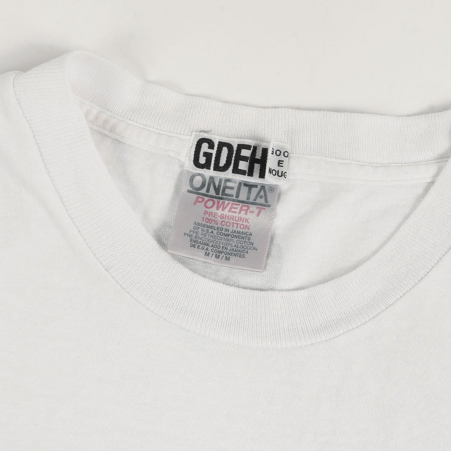 90s Love Enoughロゴ Tシャツ(1999年製 / ONEITAボディ)