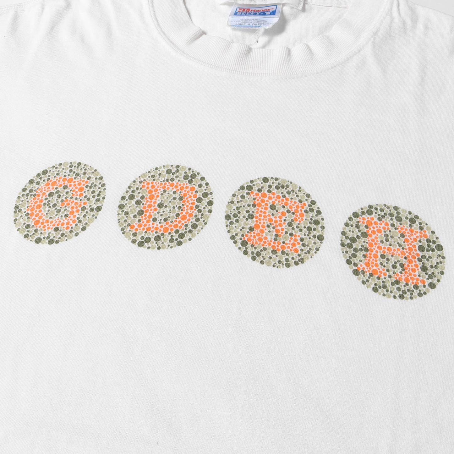 90s モザイク GDEHロゴ Tシャツ(Hanesボディ)