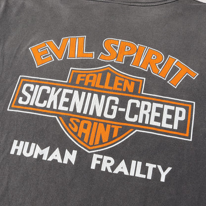 23SS ヴィンテージ加工 ハーレー・ダビッドソン パロディー ロングスリーブTシャツ(LS TEE / EVIL SPILIT)
