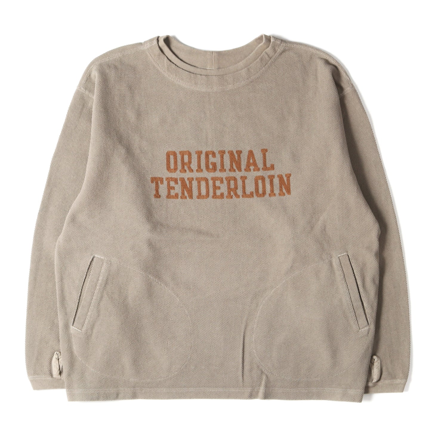 TENDERLOIN (テンダーロイン) 22SS ロゴ刺繍 オーバーサイズ 鹿の子 