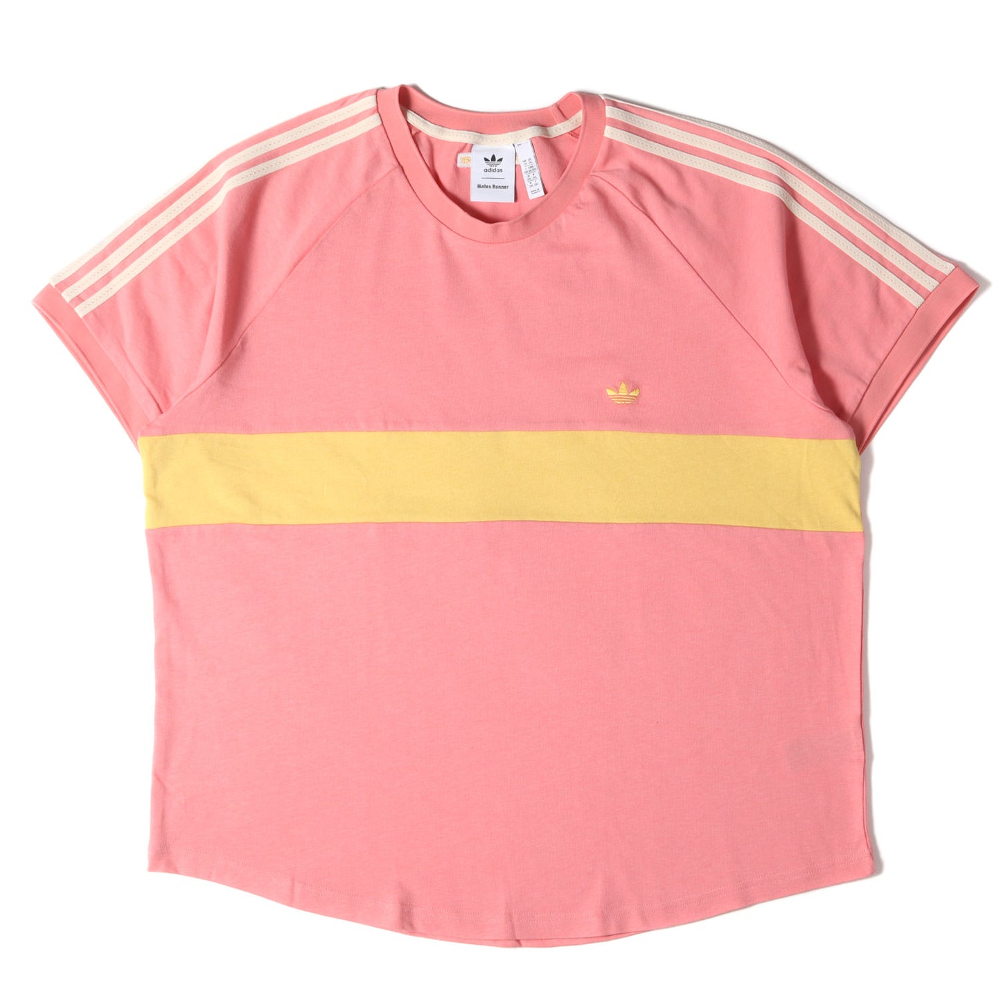 22SS ×WALES BONNER パネル ボーダー ヘビー Tシャツ