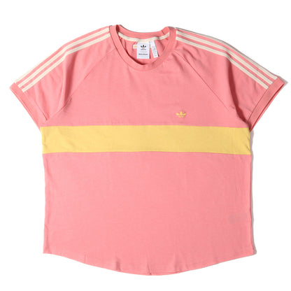 22SS ×WALES BONNER パネル ボーダー ヘビー Tシャツ