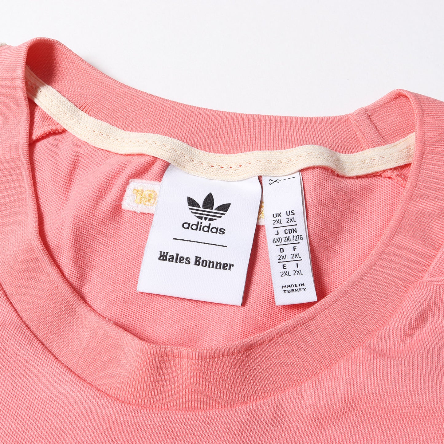 22SS ×WALES BONNER パネル ボーダー ヘビー Tシャツ