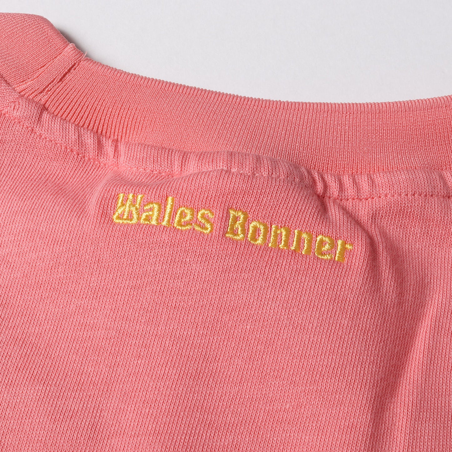 22SS ×WALES BONNER パネル ボーダー ヘビー Tシャツ