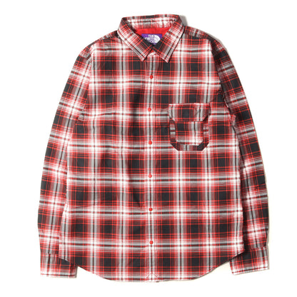 プリントチェック ツイル スナップボタン シャツ(COTTON OX TWILL PRINT CHECK SHIRT)