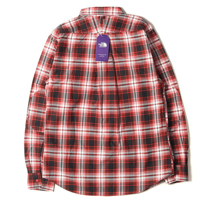 プリントチェック ツイル スナップボタン シャツ(COTTON OX TWILL PRINT CHECK SHIRT)