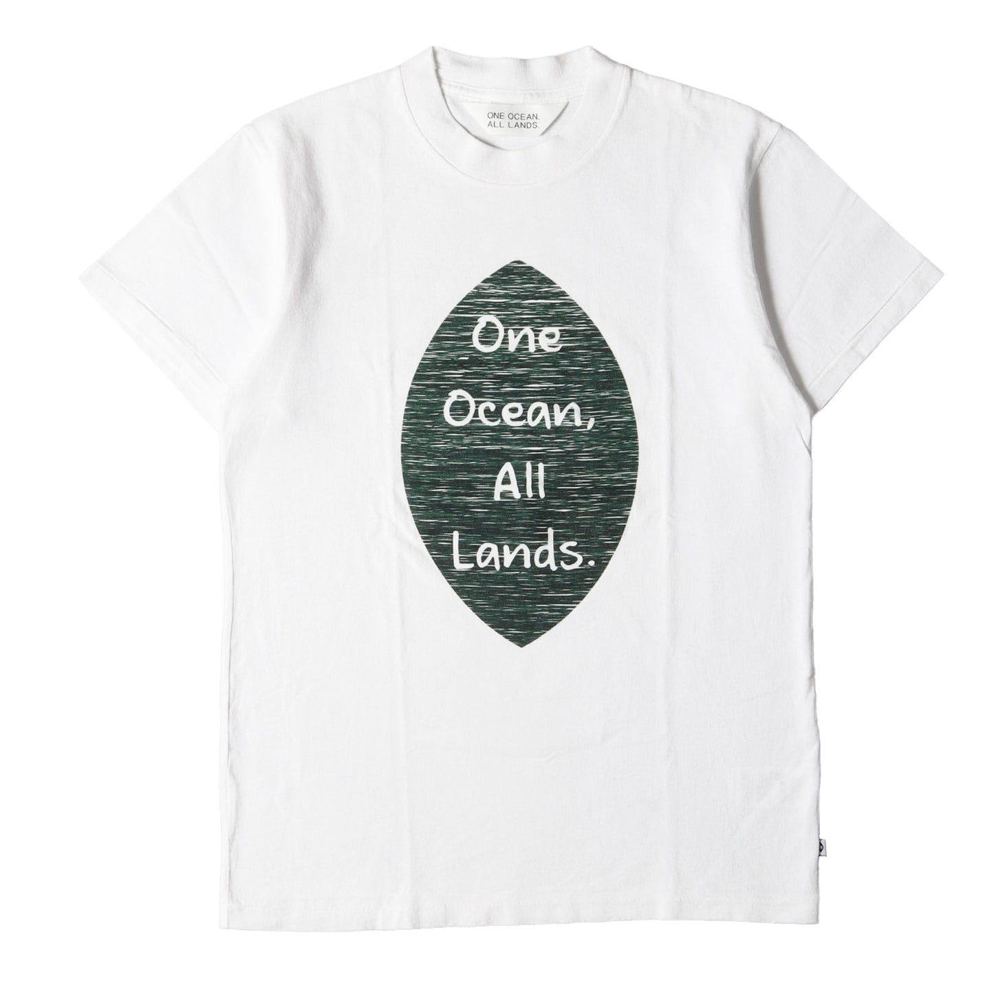 One Ocean All Lands プリント クルーネック Tシャツ(USA製)