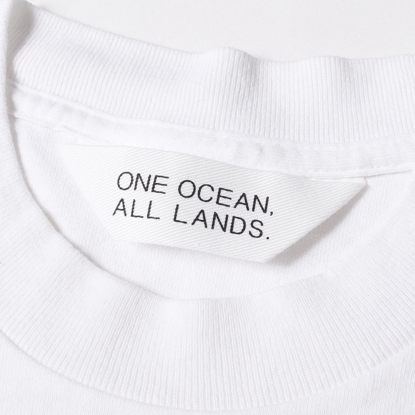 One Ocean All Lands プリント クルーネック Tシャツ(USA製)
