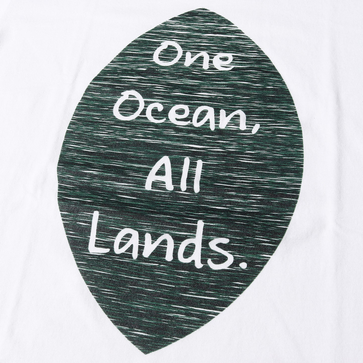 One Ocean All Lands プリント クルーネック Tシャツ(USA製)