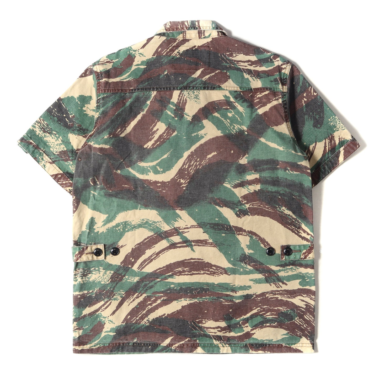 リザードカモ BDU ミリタリー 半袖 シャツ(BDU.LIZARD / C-SHIRT. SS)
