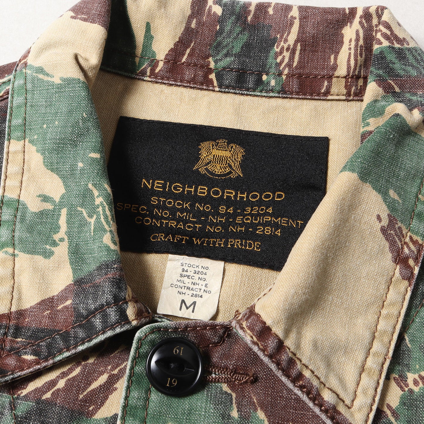リザードカモ BDU ミリタリー 半袖 シャツ(BDU.LIZARD / C-SHIRT. SS)
