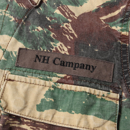 リザードカモ BDU ミリタリー 半袖 シャツ(BDU.LIZARD / C-SHIRT. SS)