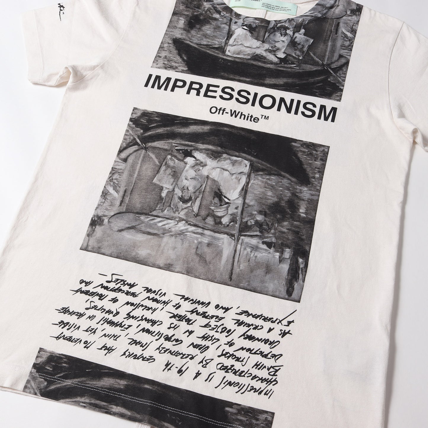 19SS 絵画 グラフィック Tシャツ(NEWSPAPER S/S SLIM TEE)