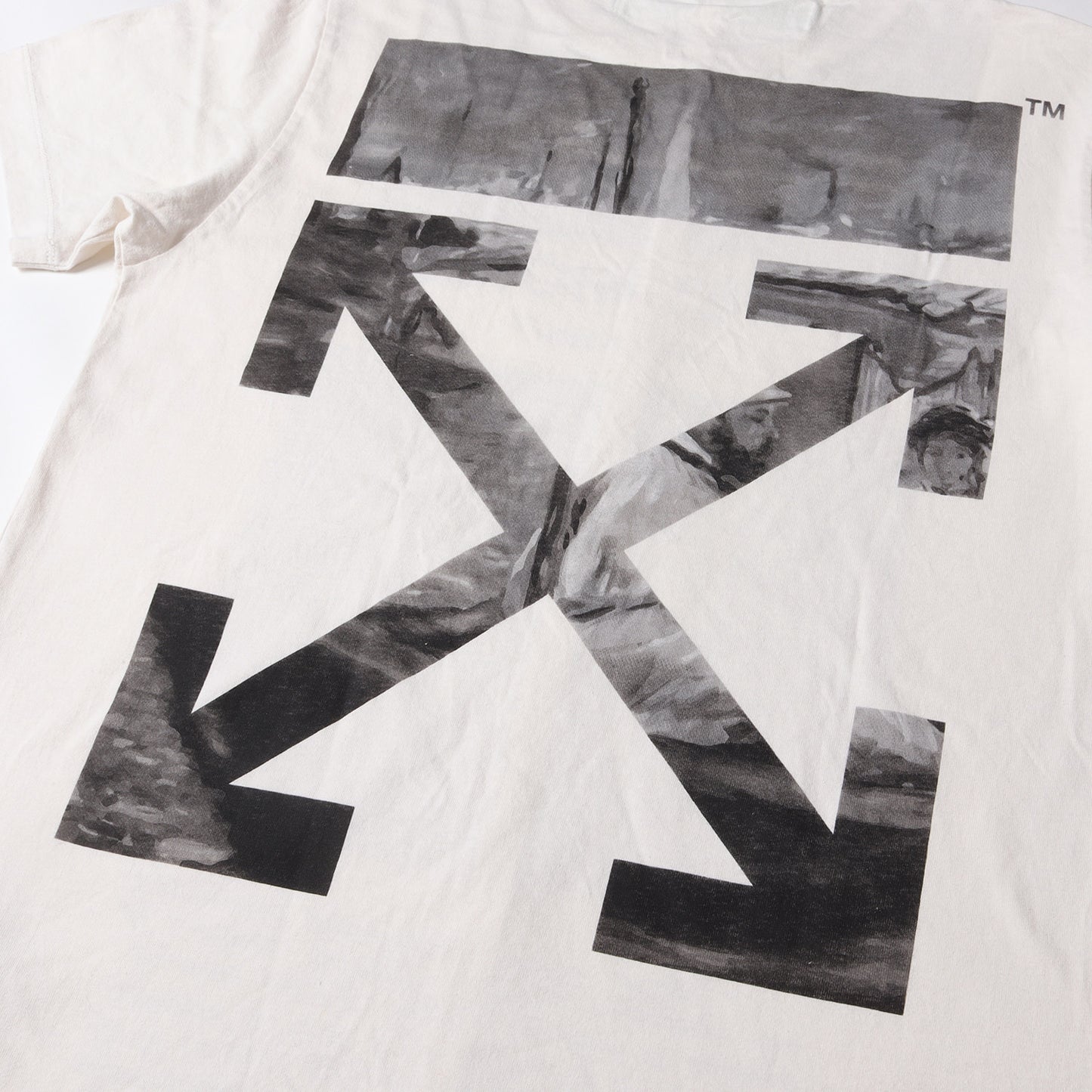 19SS 絵画 グラフィック Tシャツ(NEWSPAPER S/S SLIM TEE)
