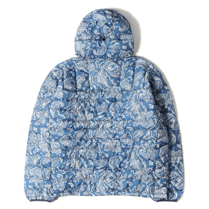 22AW ペイズリー柄 ハーフジップ プルオーバー ダウンジャケット(Micro Down Half Zip Hooded Pullover)