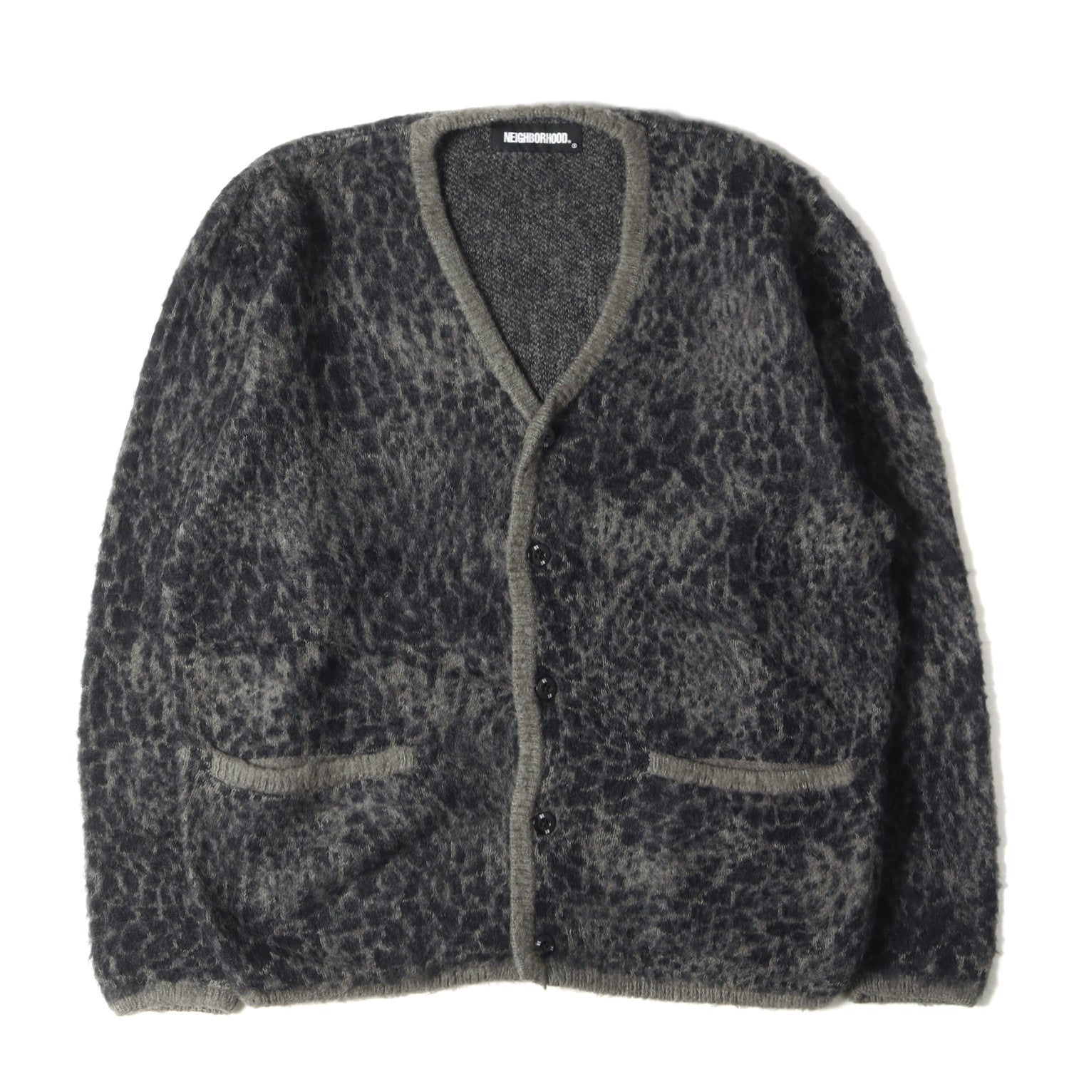 NEIGHBORHOOD (ネイバーフッド) 21AW レオパード柄 モヘヤニット カーディガン(MOHAIR CARDIGAN / AN-KNIT  LS) - ブランド古着の通販・買取 | BEEGLE by Boo-Bee