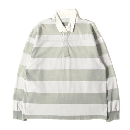 23SS ヴィンテージ加工 オーバーサイズ ボーダー ラガーシャツ(LARKHAM L/S RUGGER)