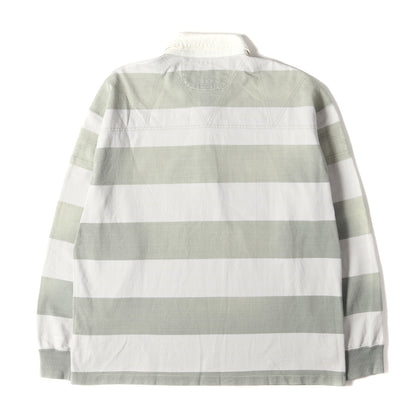 23SS ヴィンテージ加工 オーバーサイズ ボーダー ラガーシャツ(LARKHAM L/S RUGGER)