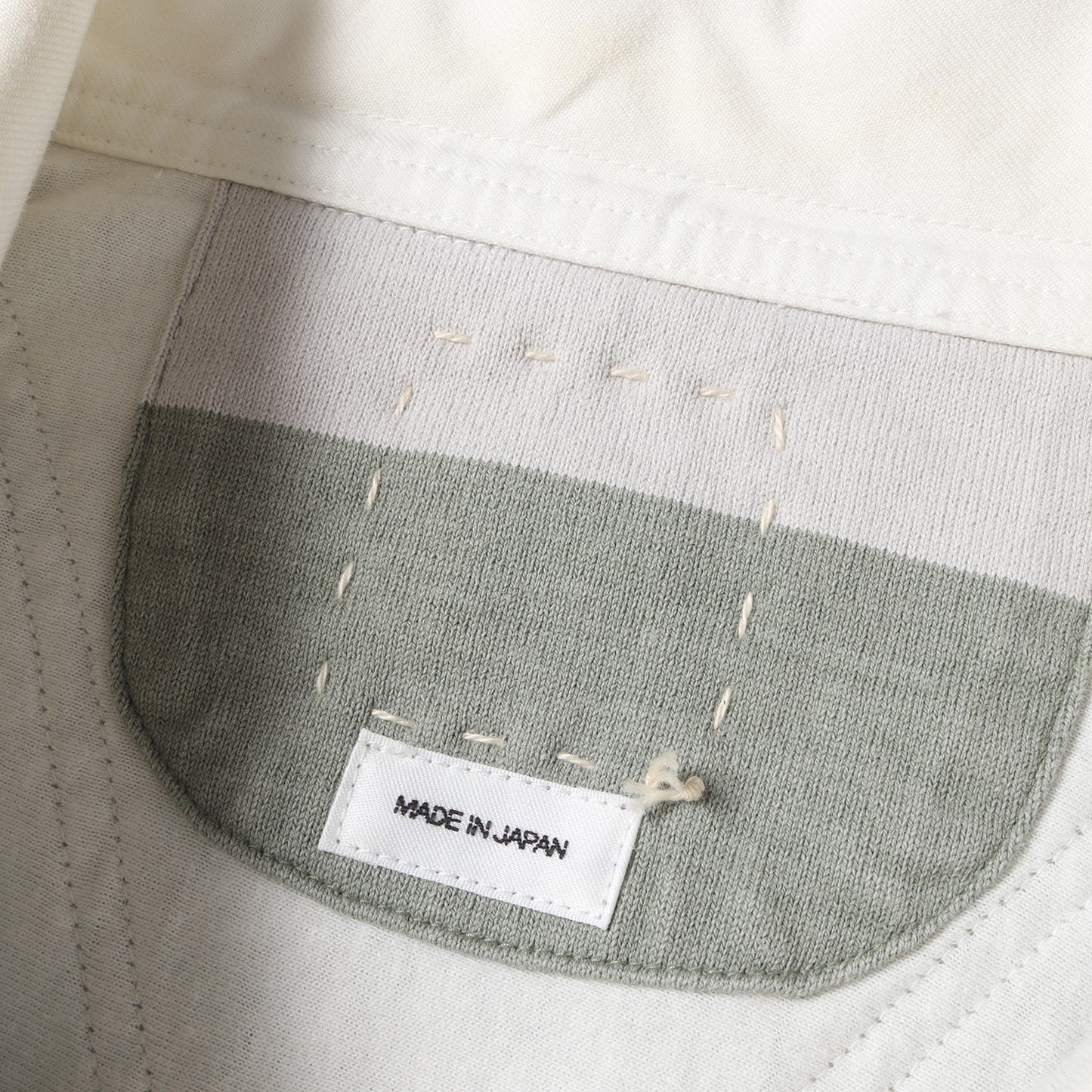 23SS ヴィンテージ加工 オーバーサイズ ボーダー ラガーシャツ(LARKHAM L/S RUGGER)