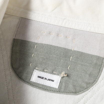 23SS ヴィンテージ加工 オーバーサイズ ボーダー ラガーシャツ(LARKHAM L/S RUGGER)