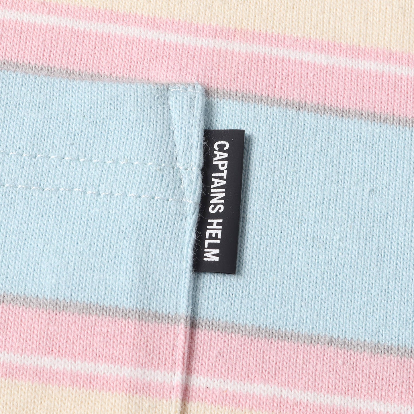 23SS フード付き ボーダー ヘビー ロングスリーブTシャツ / パーカー(BORDER HOODED TEE)