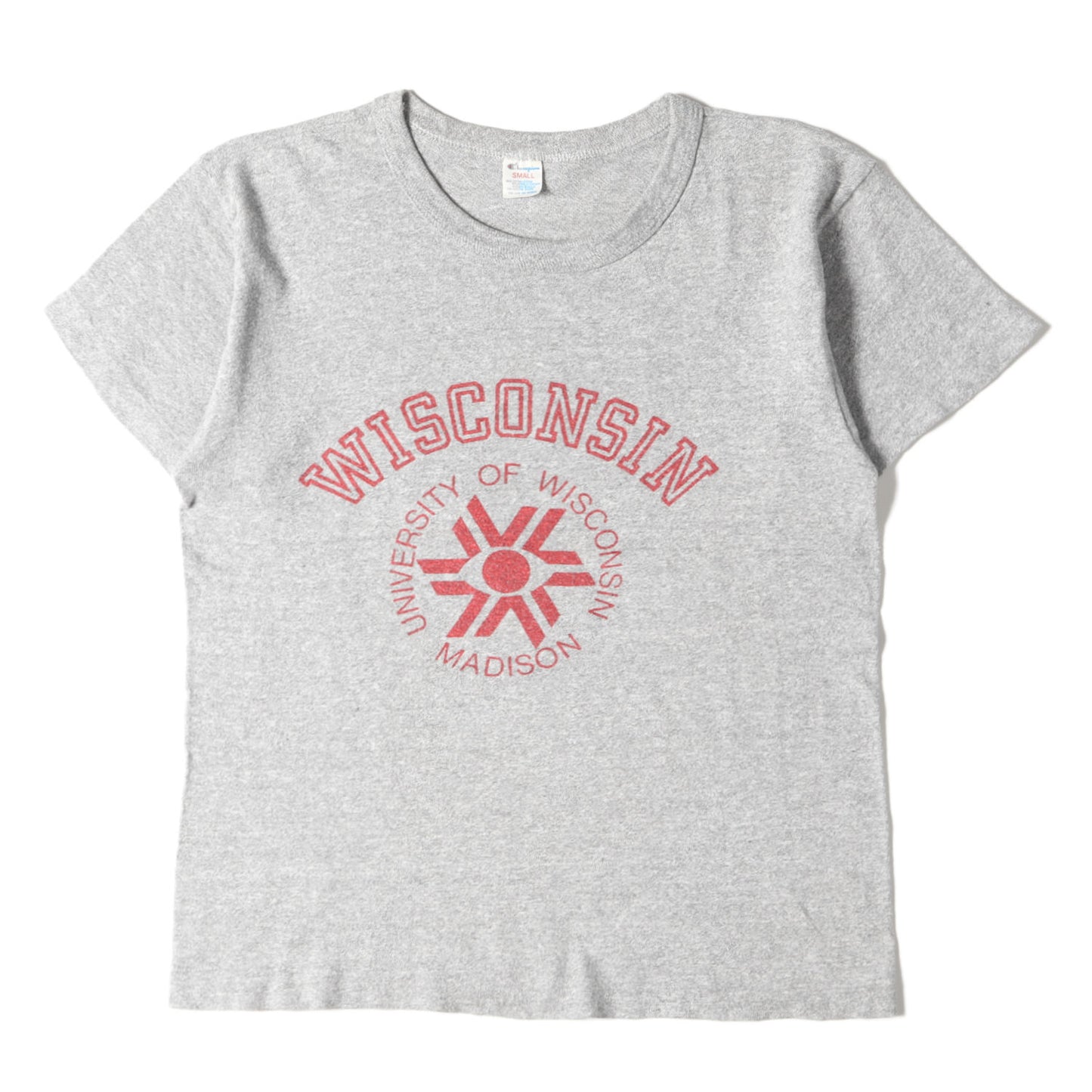80s トリコタグ カッレジ 染み込みプリント Tシャツ(ウィスコンシン大学モデル)