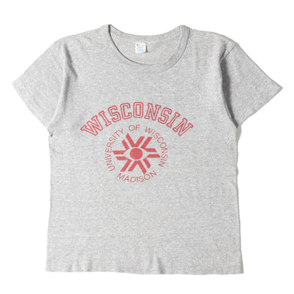 80s トリコタグ カッレジ 染み込みプリント Tシャツ(ウィスコンシン大学モデル)