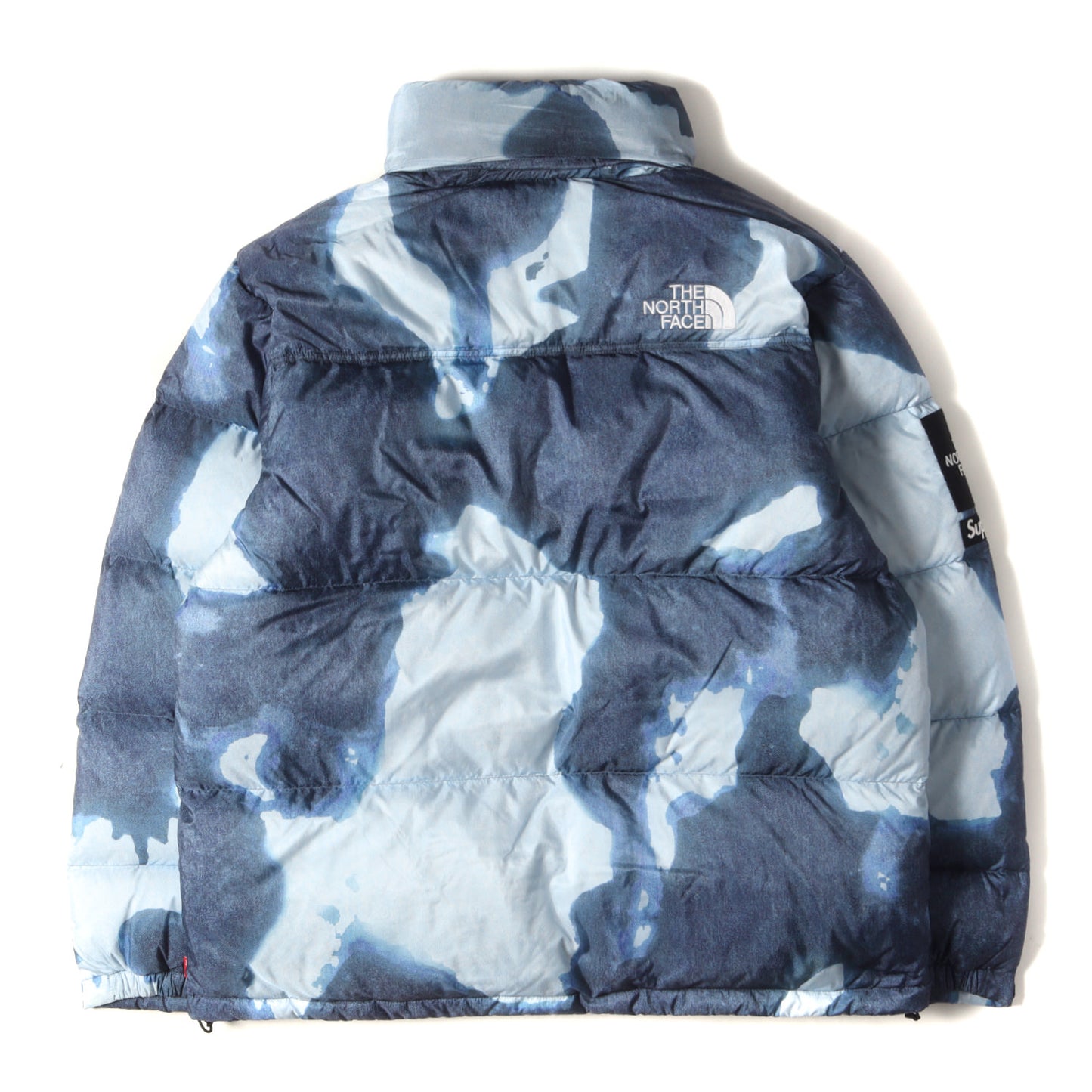21AW ×THE NORTH FACE ブリーチド デニム プリント ヌプシ ダウンジャケット(Bleached Denim Print Nuptse Jacket ND52100I)