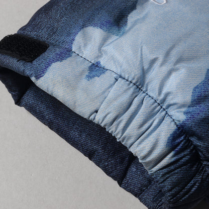 21AW ×THE NORTH FACE ブリーチド デニム プリント ヌプシ ダウンジャケット(Bleached Denim Print Nuptse Jacket ND52100I)