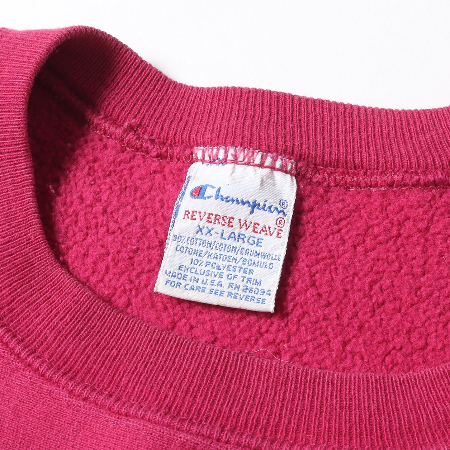 90s 刺繍タグ 目付き リバースウィーブ スウェット(USA製)