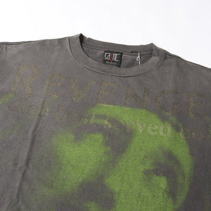 23SS ×BerBerJin ×GReeeeN ヴィンテージ加工 オーバーサイズ Tシャツ(S/S T-SHIRT REVENGE)