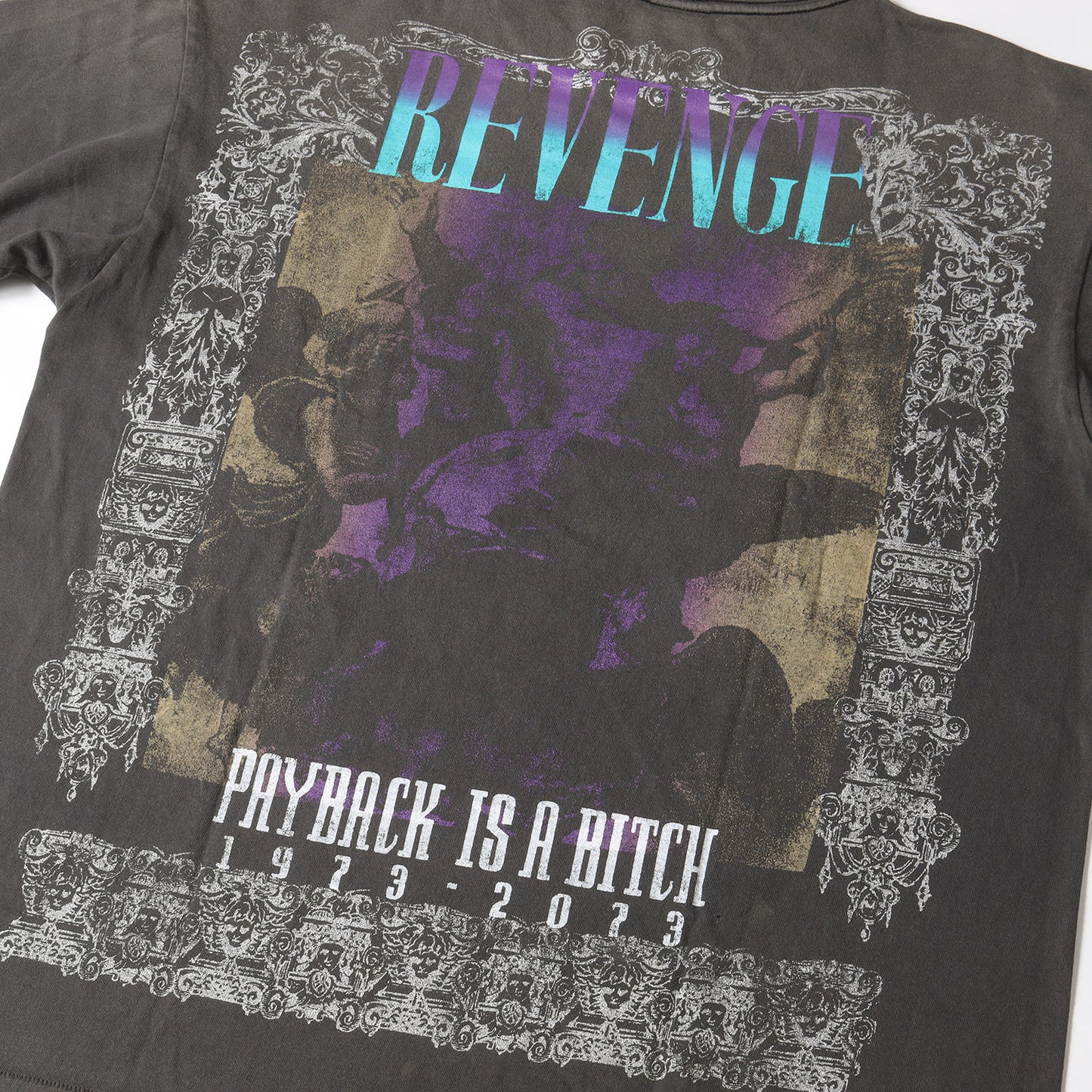 23SS ×BerBerJin ×GReeeeN ヴィンテージ加工 オーバーサイズ Tシャツ(S/S T-SHIRT REVENGE)