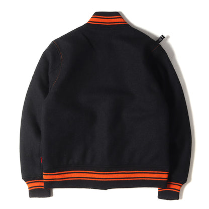 ×Harris Tweed メルトン バーシティジャケット / スタジャン(VARSITY JACKET)