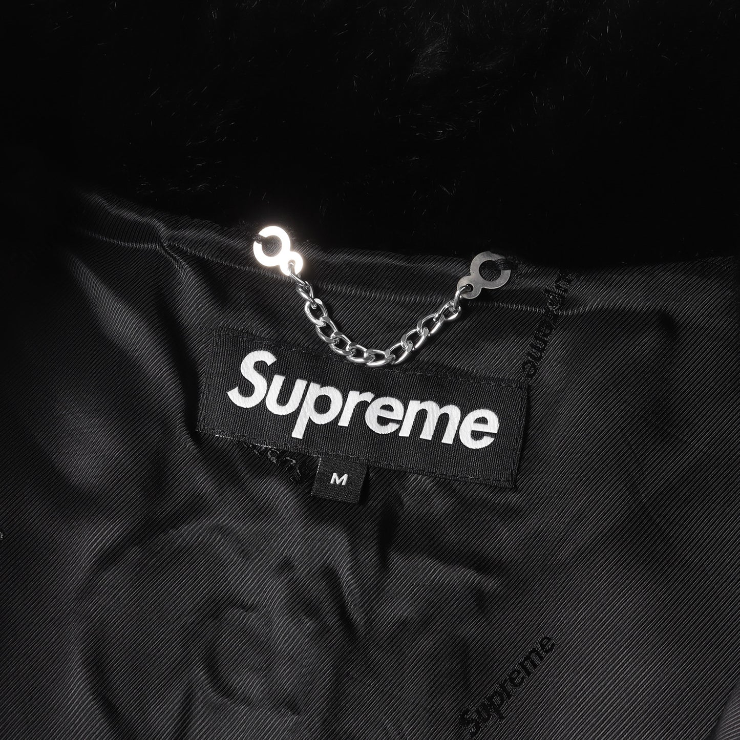 17SS バックロゴ フェイクファー ボンバージャケット(Faux Fur Bomber Jacket)