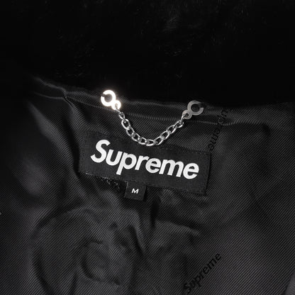 17SS バックロゴ フェイクファー ボンバージャケット(Faux Fur Bomber Jacket)