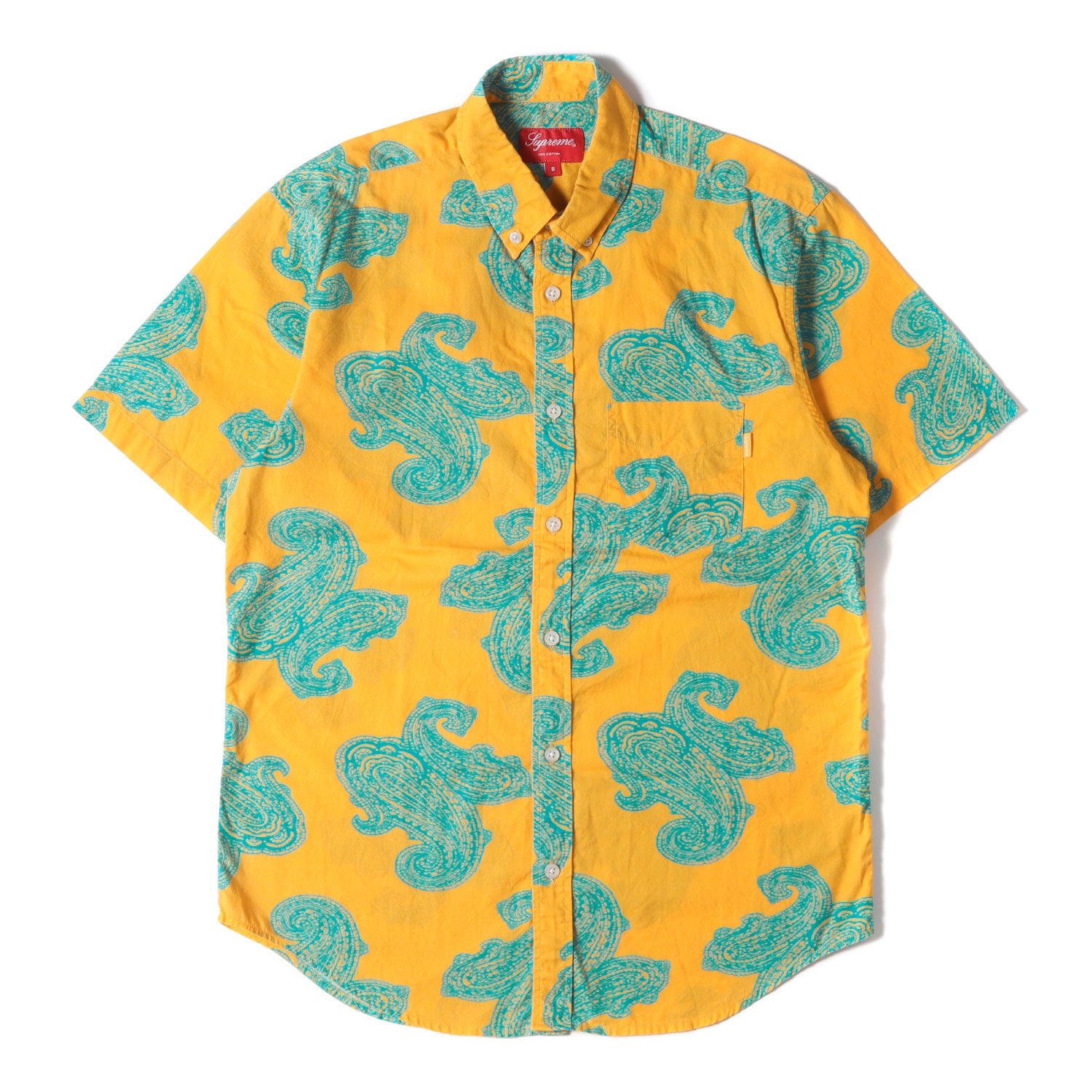 Supreme (シュプリーム) 14SS ペイズリー柄 ボタンダウン 半袖