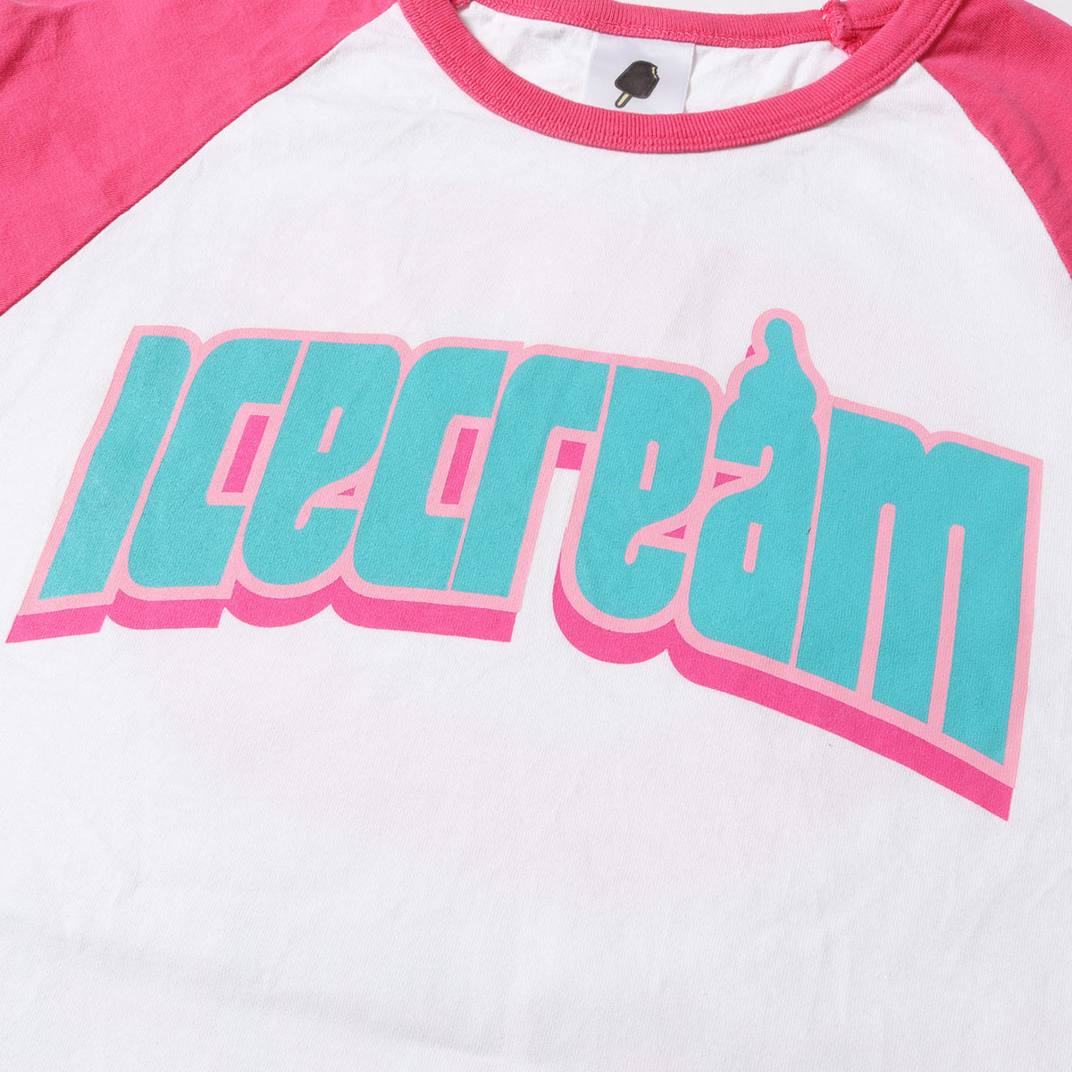 ブランドロゴ 7分袖 ラグラン Tシャツ